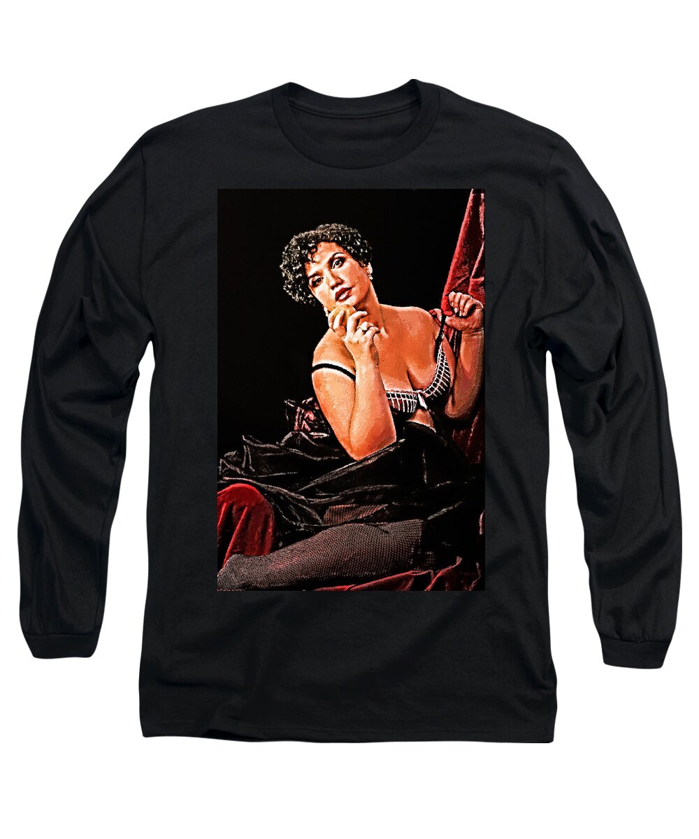 Woman Long Sleeve T-Shirt featuring the photograph The Woman by Alexander Fedin