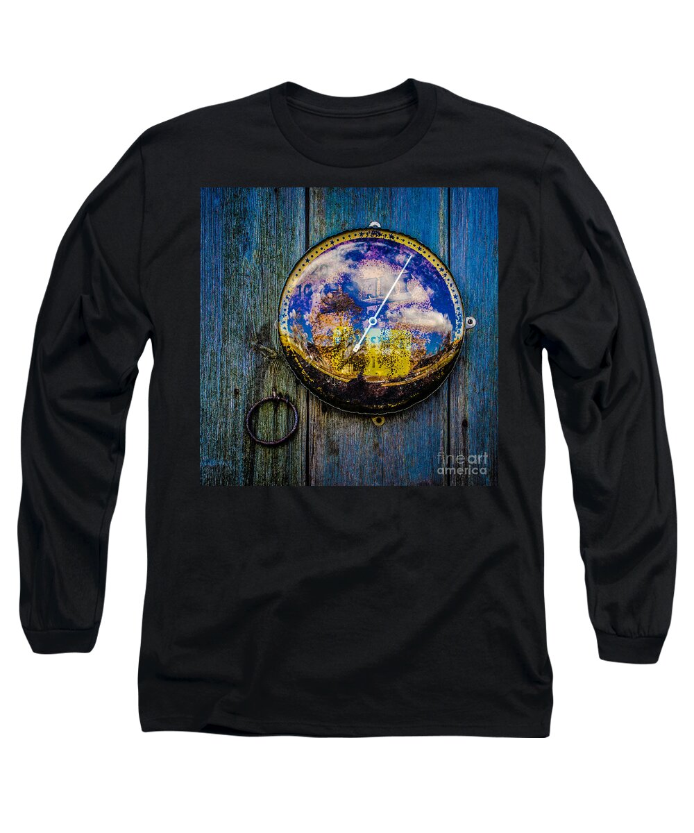 Barn Long Sleeve T-Shirt featuring the photograph Thermometer by Michael Arend