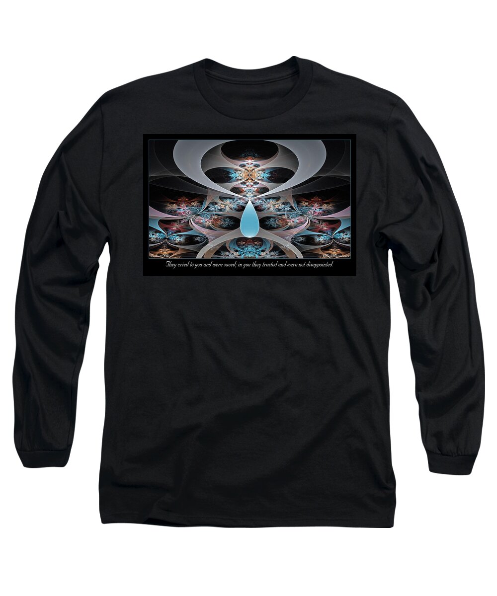 Fractal Long Sleeve T-Shirt featuring the digital art They Cried To You by Missy Gainer