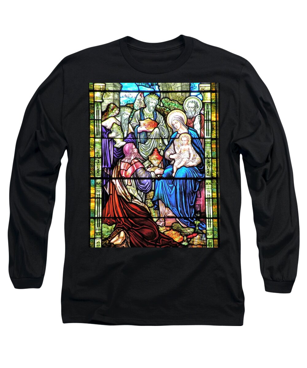 Christmas Long Sleeve T-Shirt featuring the photograph Three Wise Men - Visitation of the Magi by Kim Bemis