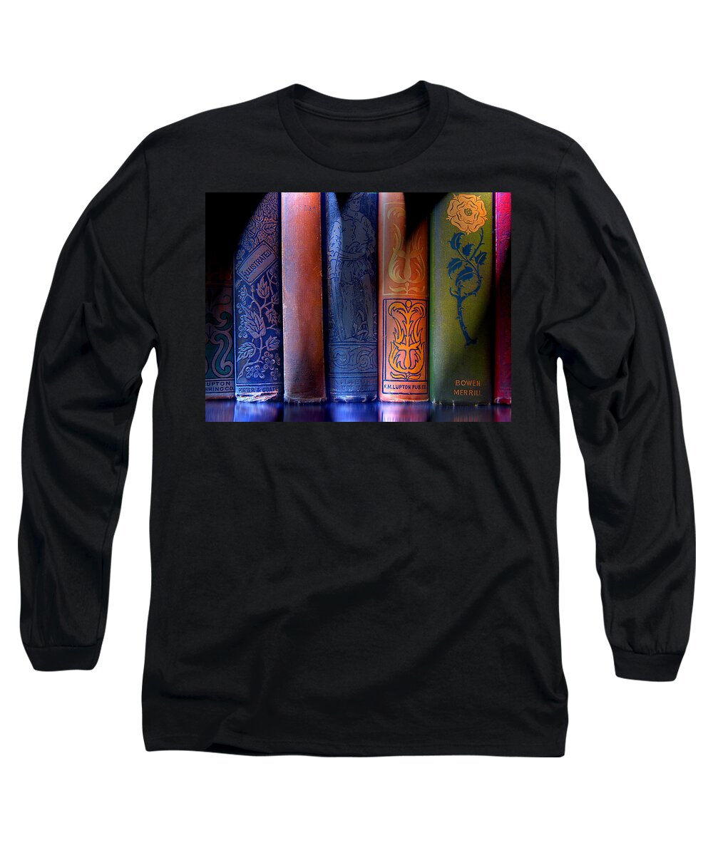 Vintage Books Long Sleeve T-Shirt featuring the photograph Time Worn by Michael Eingle