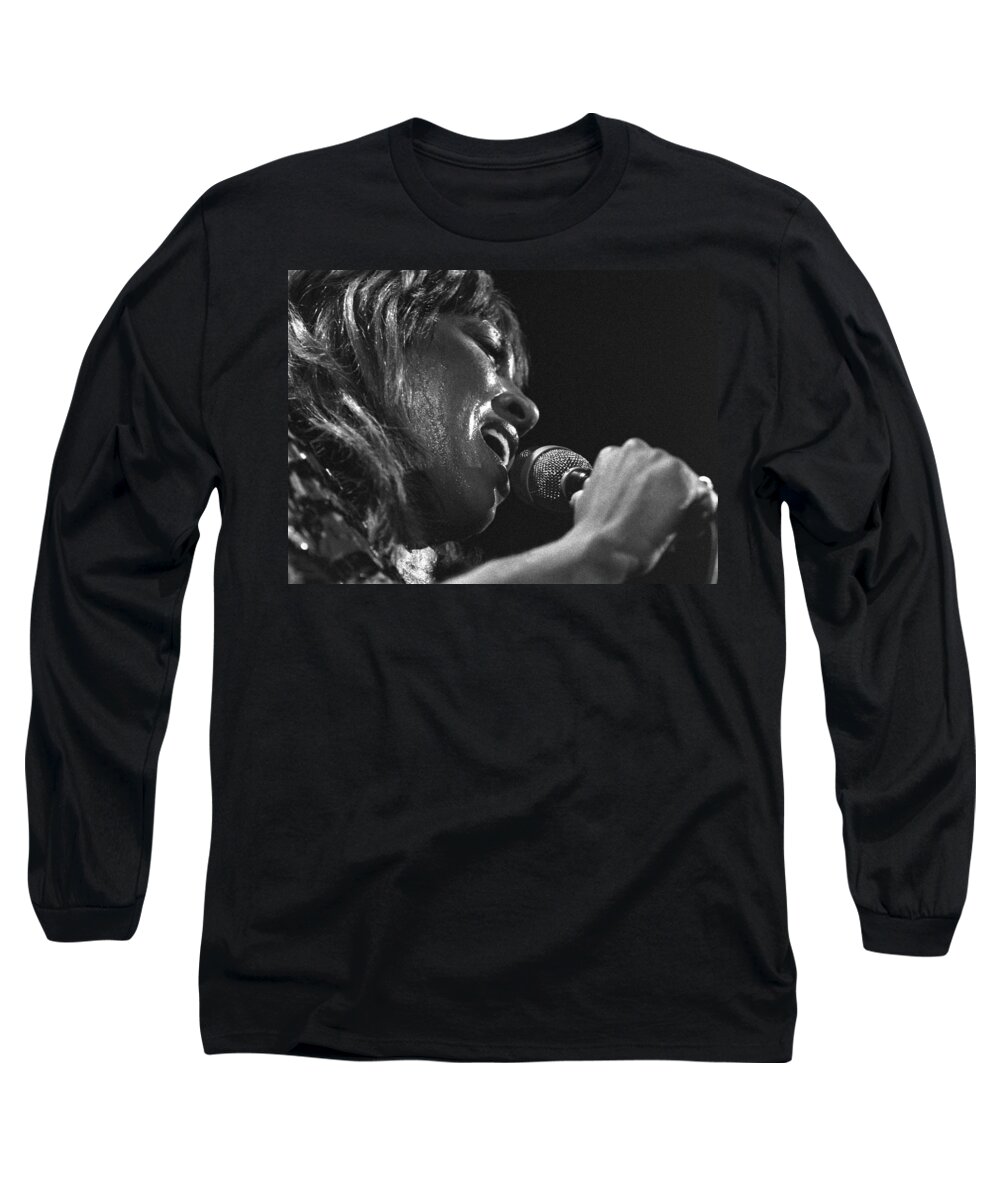 Tina Turner Long Sleeve T-Shirt featuring the photograph Tina Turner 1 by Dragan Kudjerski