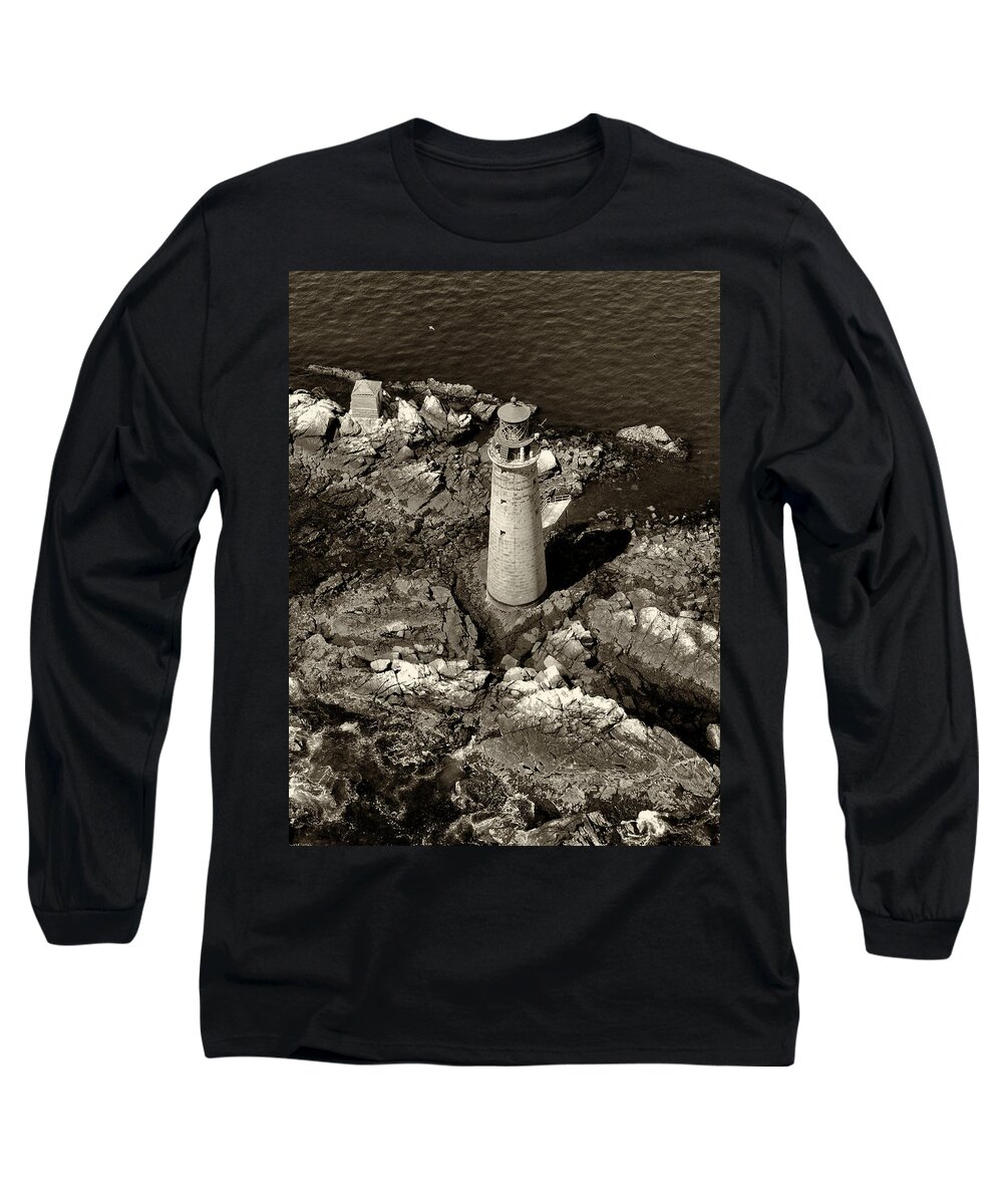Joshua House Photography Long Sleeve T-Shirt featuring the photograph To Light The Graves Black and White by Joshua House