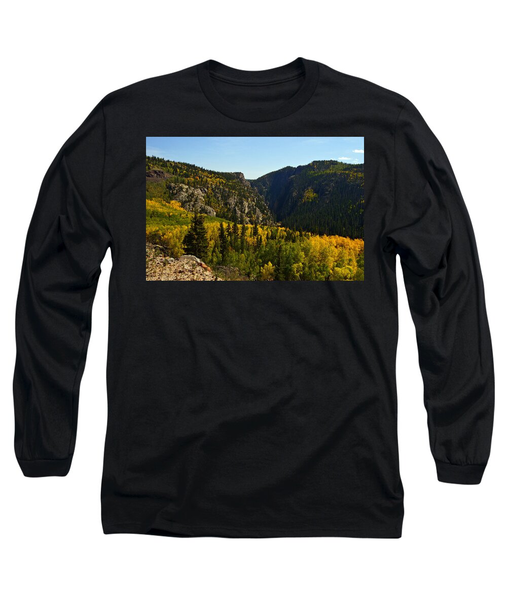 New Mexico Long Sleeve T-Shirt featuring the photograph Toltec Gorge West by Jeremy Rhoades