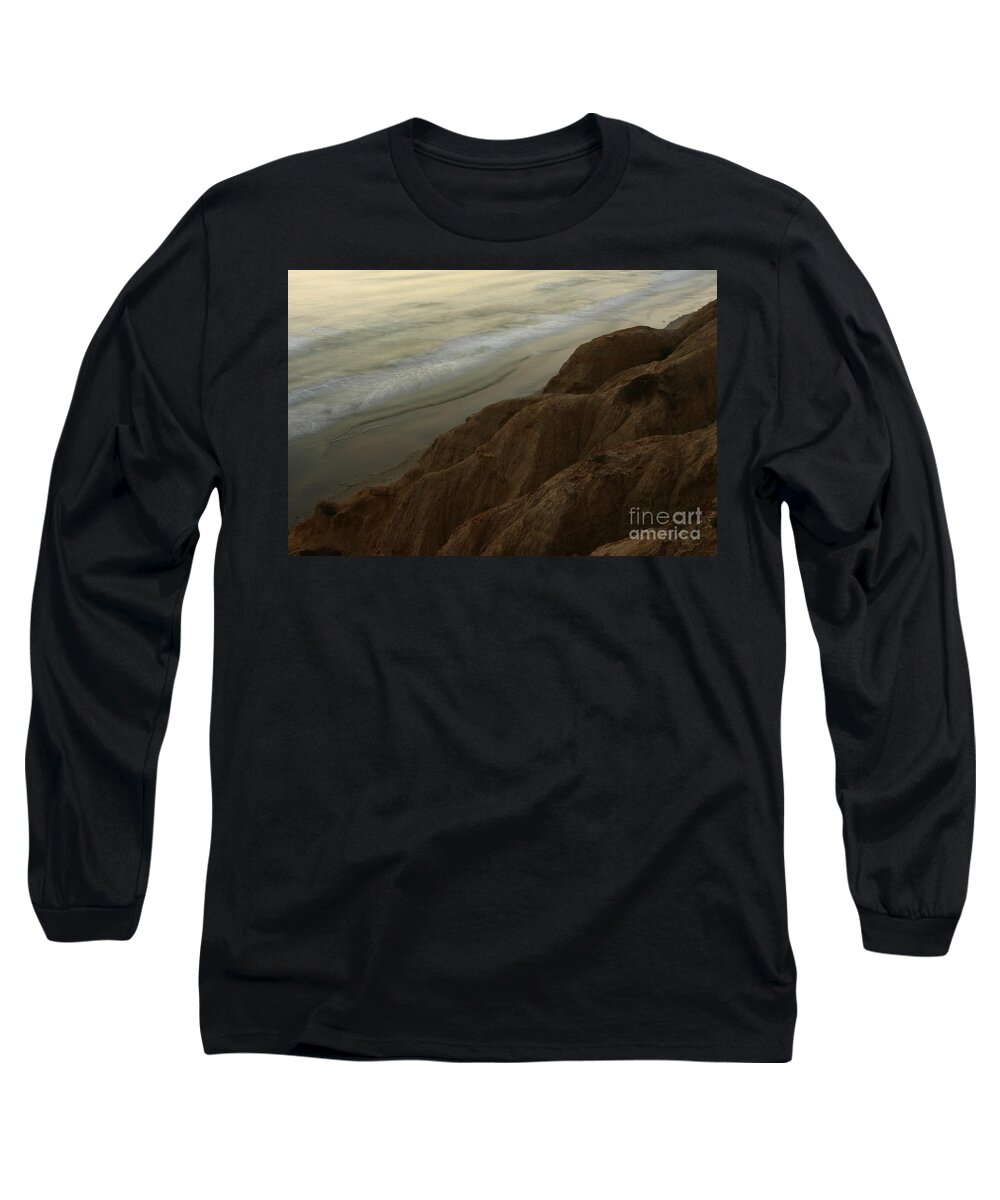 Landscapes Long Sleeve T-Shirt featuring the photograph Torrey Pines Waves #2 by John F Tsumas