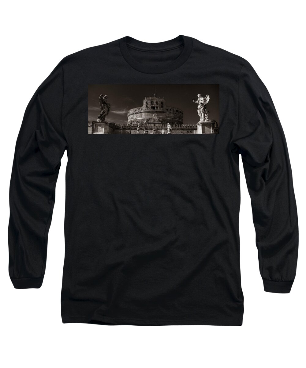 Rome Long Sleeve T-Shirt featuring the photograph Two Angels by Michael Kirk