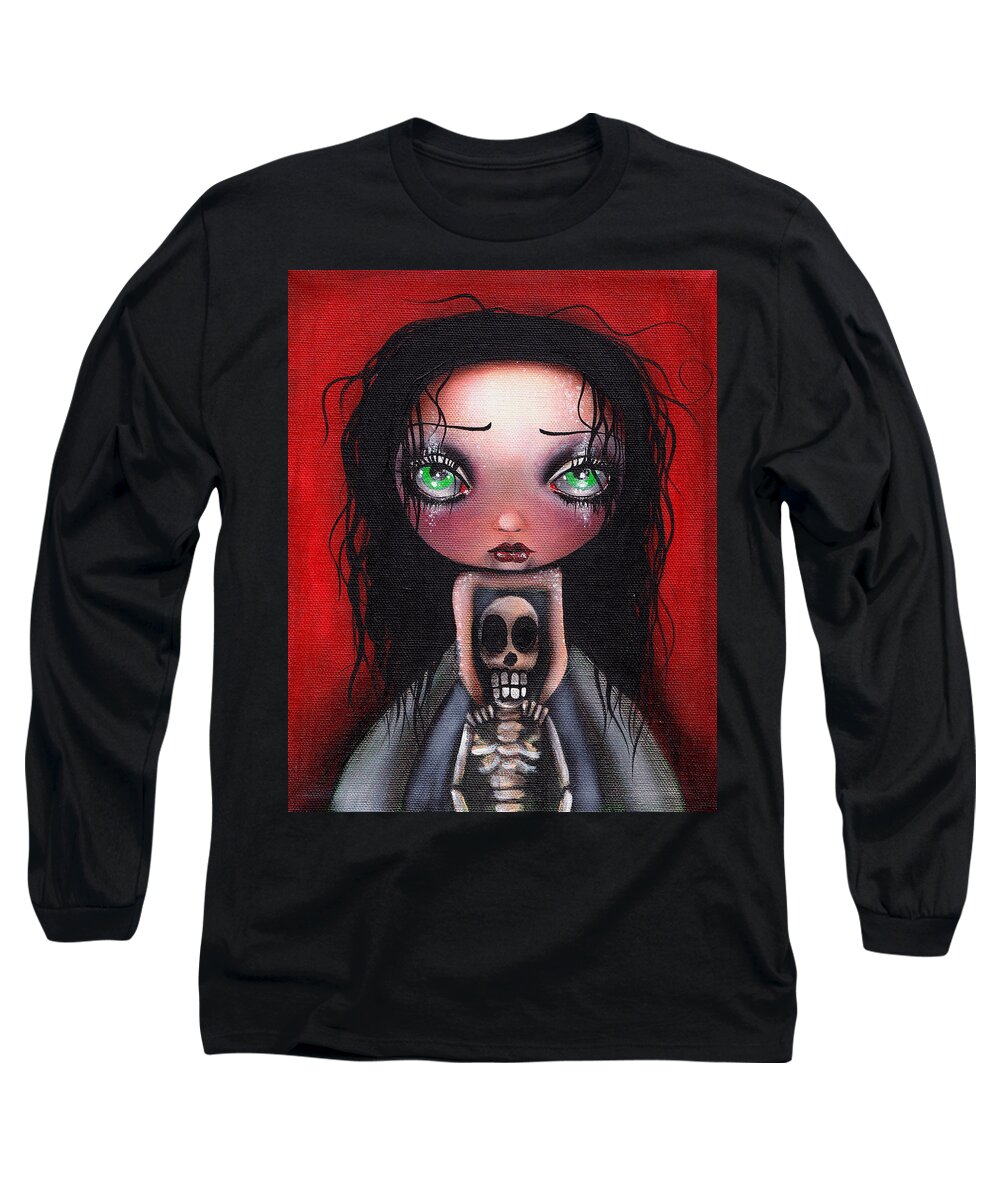 Abril Andrade Griffith Long Sleeve T-Shirt featuring the painting Until the End by Abril Andrade