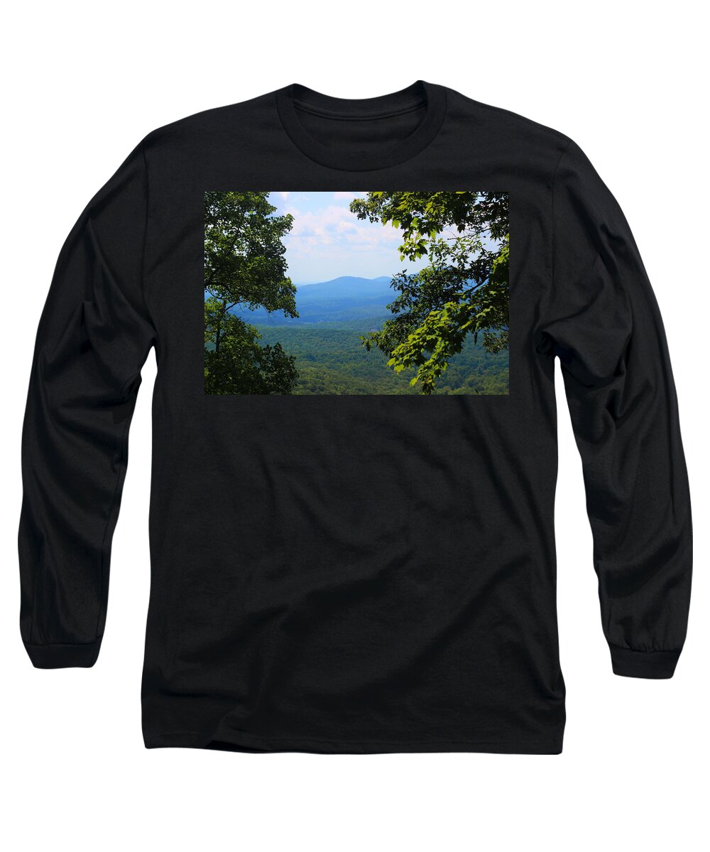 Amicalola Falls Long Sleeve T-Shirt featuring the photograph View At Amicalola by Cathy Lindsey