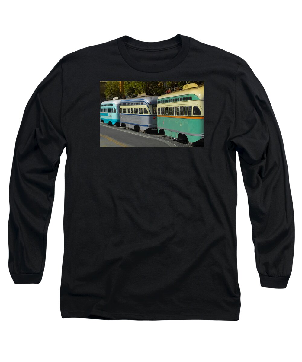  Car Long Sleeve T-Shirt featuring the photograph Waiting in line by James Canning
