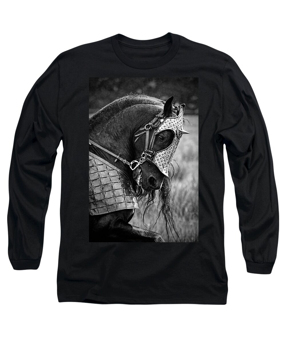 Warrior Horse Long Sleeve T-Shirt featuring the photograph Warrior Horse by Wes and Dotty Weber