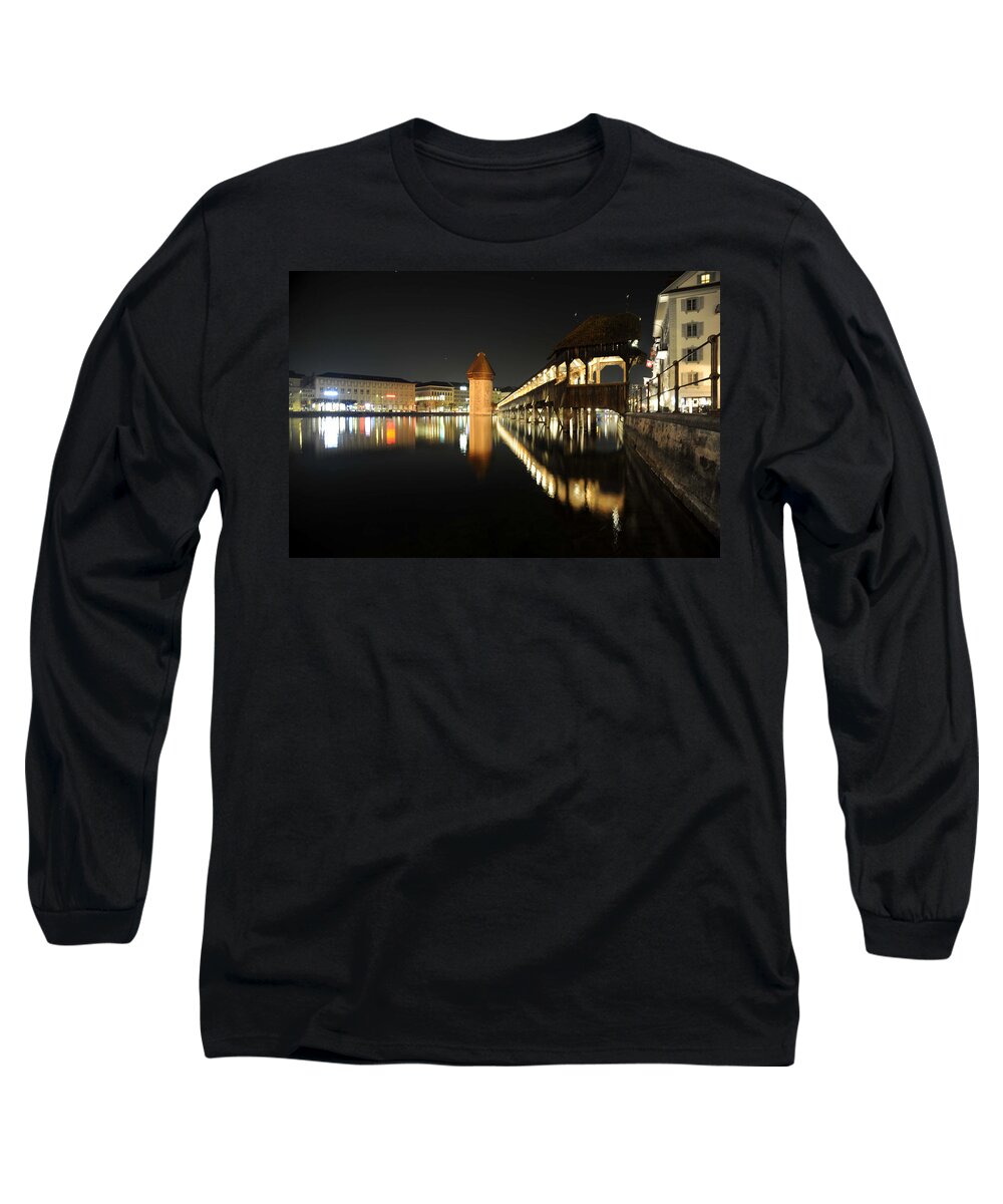 Landscape Long Sleeve T-Shirt featuring the photograph Water Tower by Richard Gehlbach