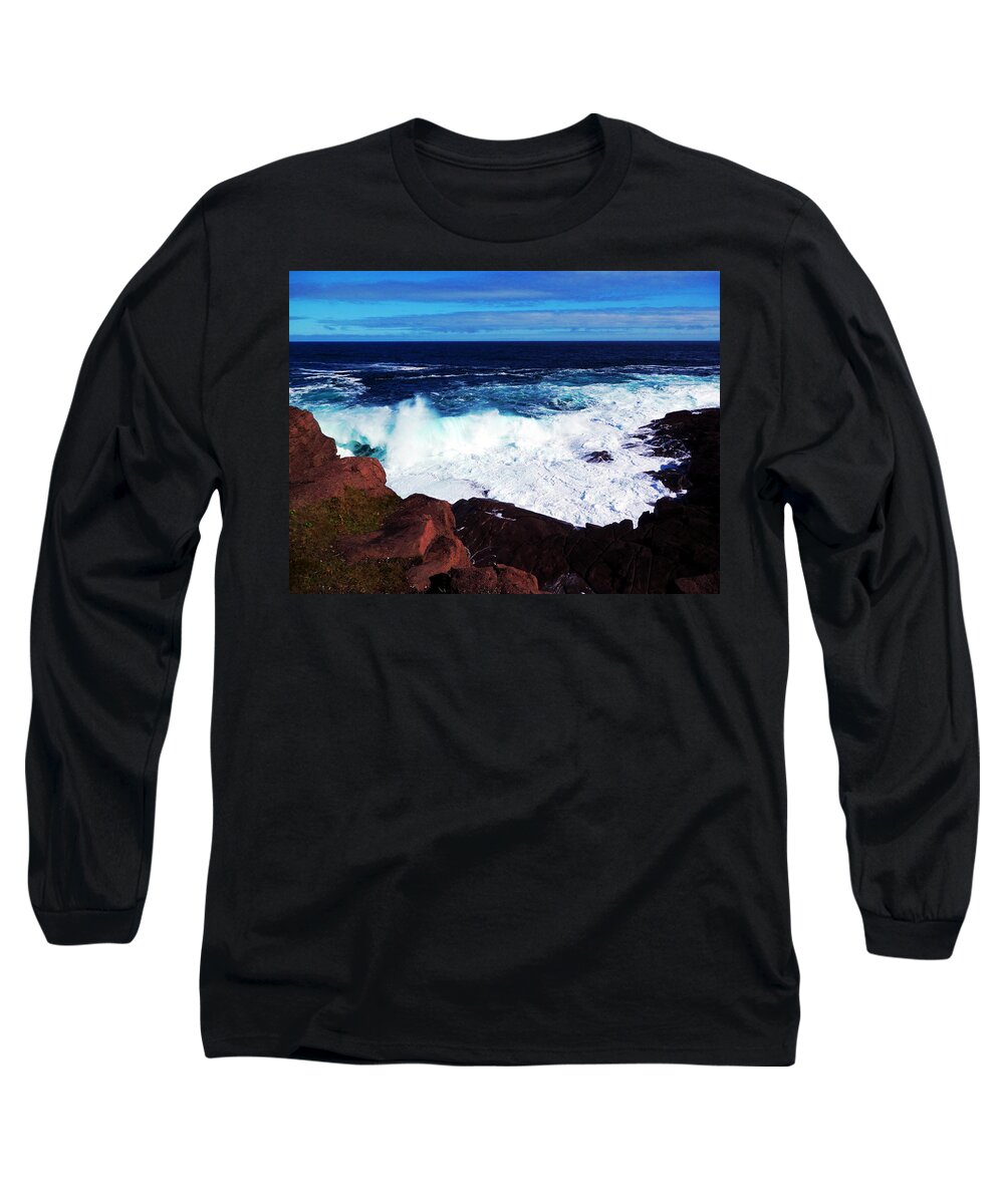 Wave Long Sleeve T-Shirt featuring the photograph Wave by Zinvolle Art