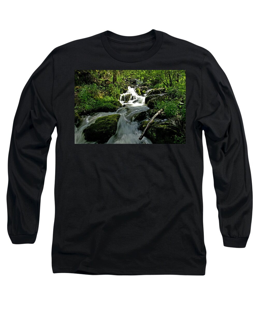 Foliage Long Sleeve T-Shirt featuring the photograph When Snow Melts by Jeremy Rhoades