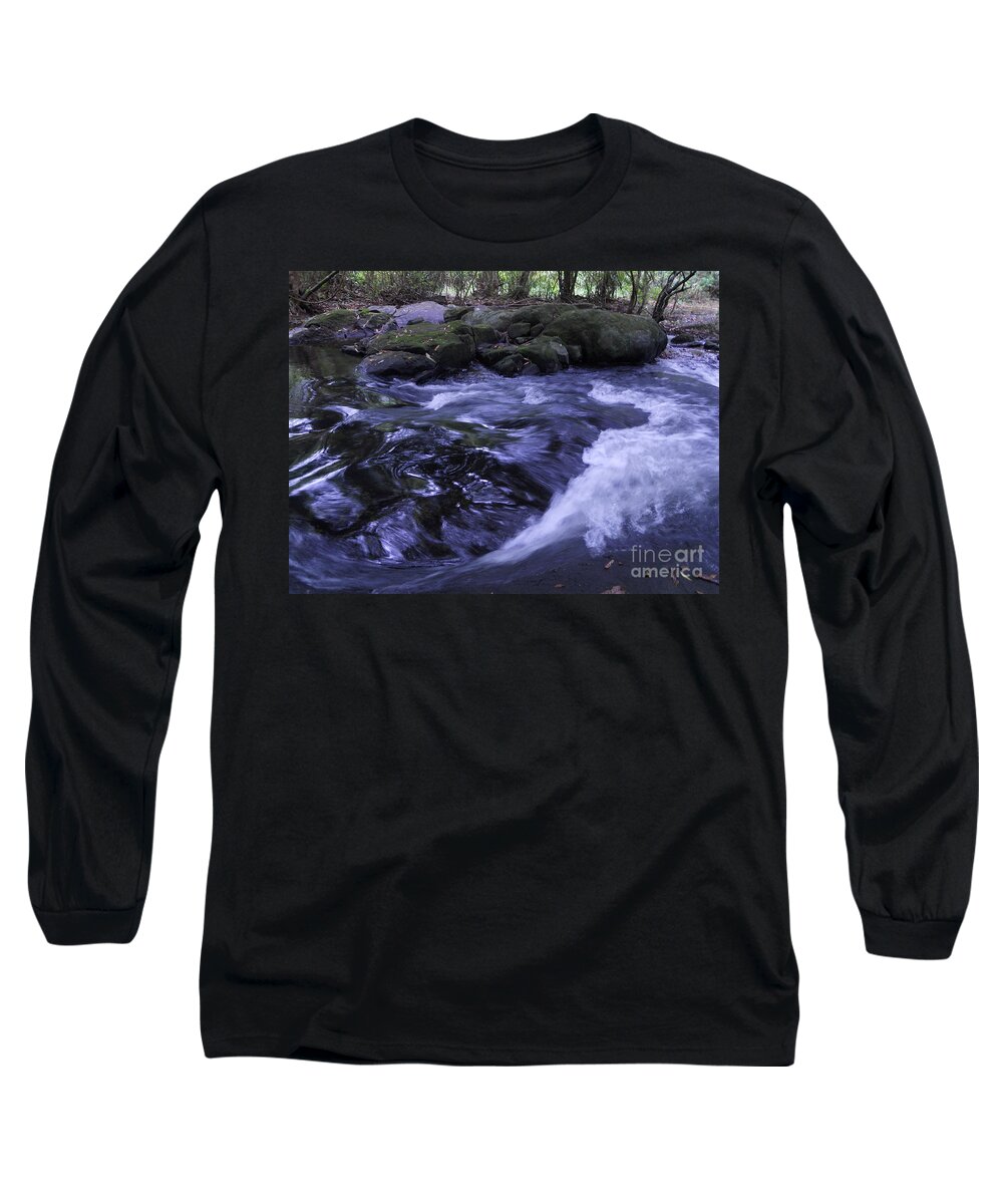 Brook Long Sleeve T-Shirt featuring the photograph Whirls by Mini Arora