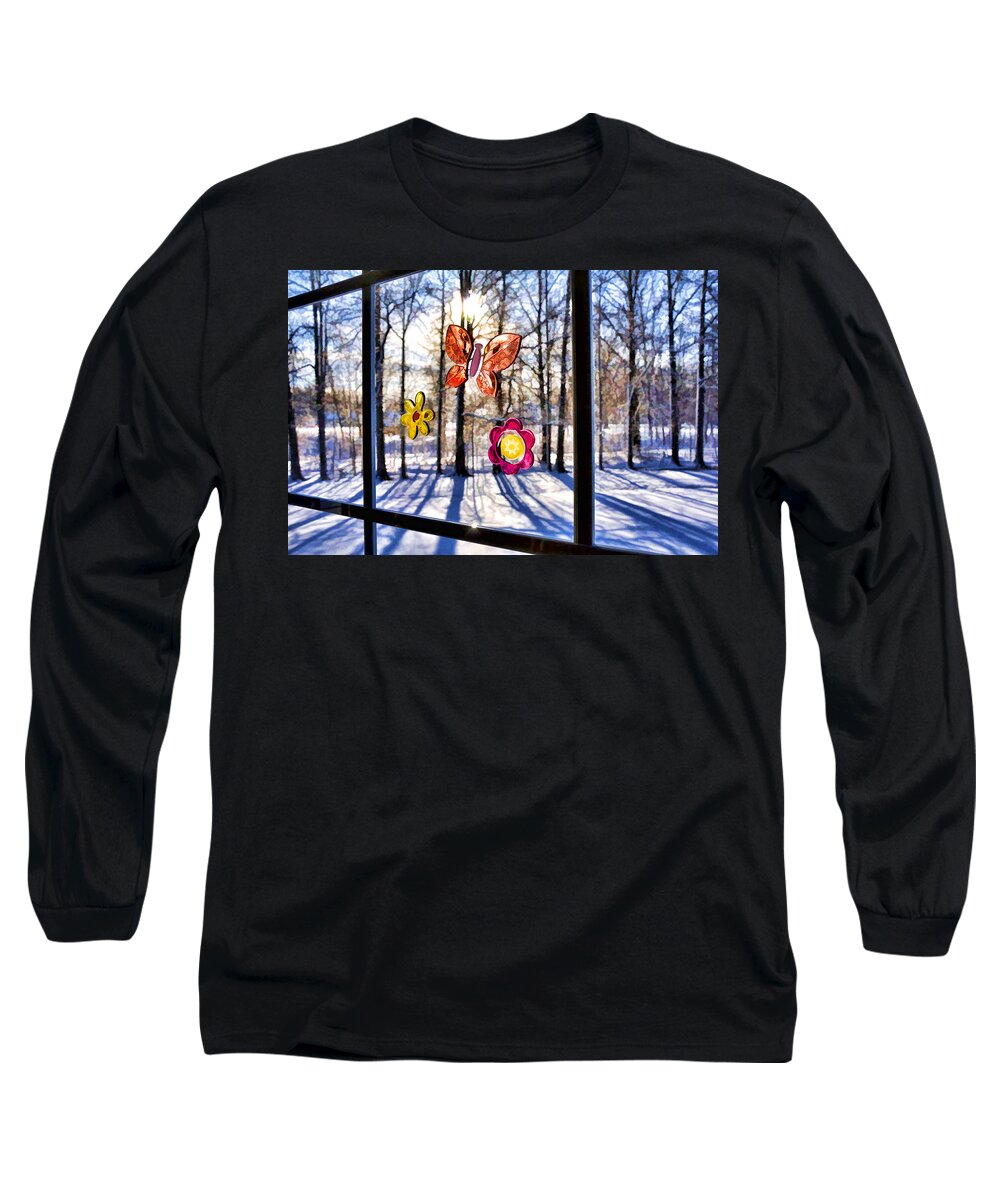 Nature Long Sleeve T-Shirt featuring the photograph Wishing For Spring 1 by Mark Madere