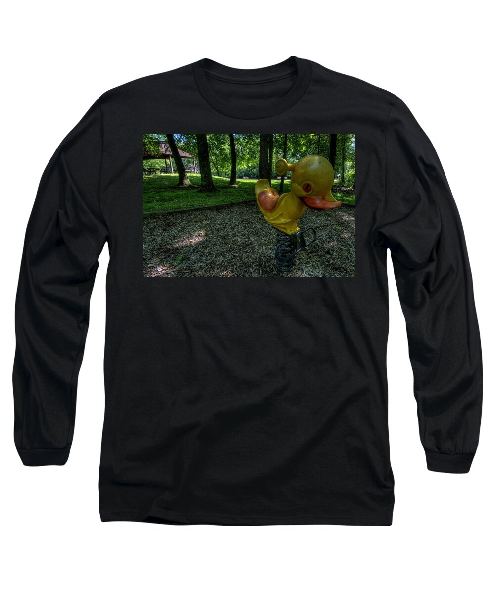 Playground Long Sleeve T-Shirt featuring the photograph Yesterdays Playground by David Dufresne