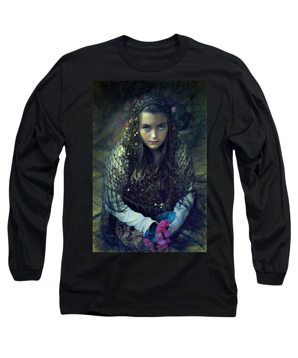 Young Long Sleeve T-Shirt featuring the photograph Young Maiden by John Rivera