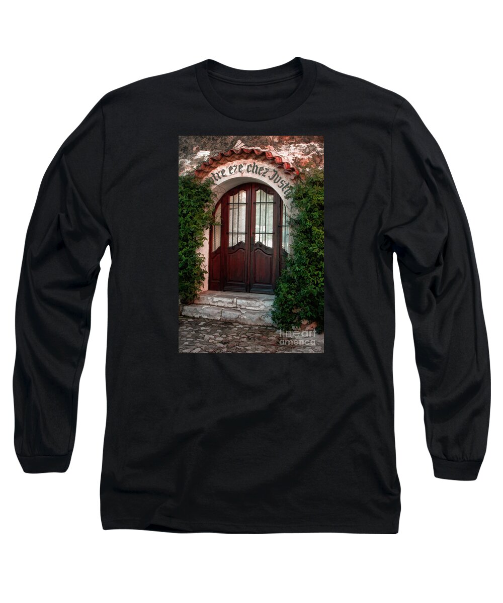  Tom Prendergast Long Sleeve T-Shirt featuring the photograph Doorway Eze by Tom Prendergast