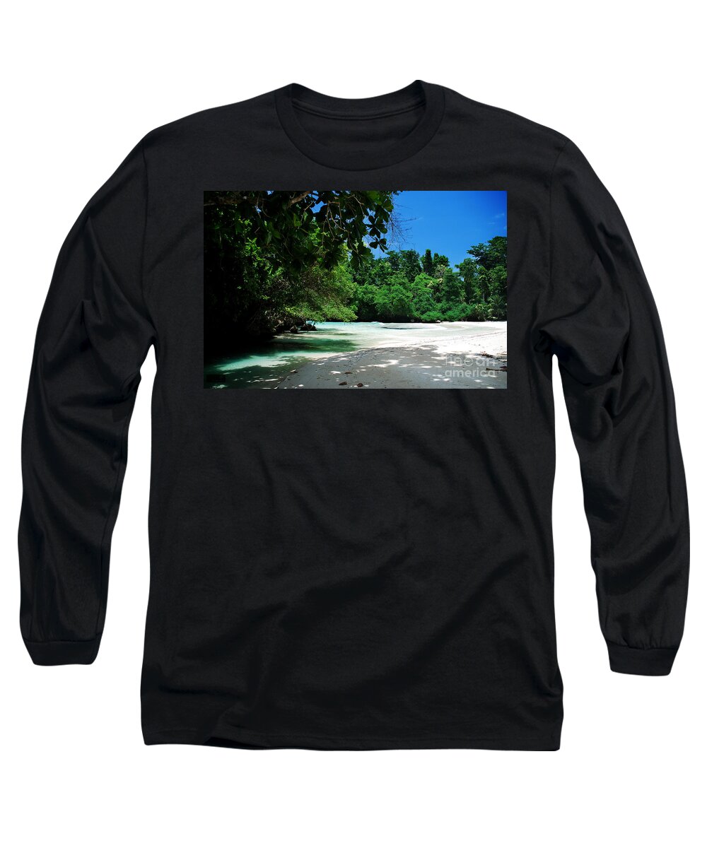 Beach Long Sleeve T-Shirt featuring the photograph A Piece Of Paradice by Hannes Cmarits