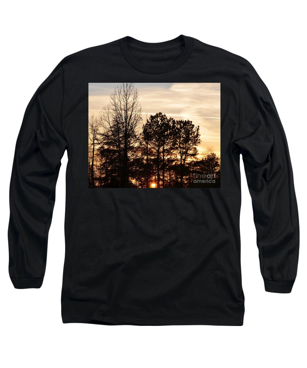 Winter Long Sleeve T-Shirt featuring the photograph A Winter's Eve by Maria Urso