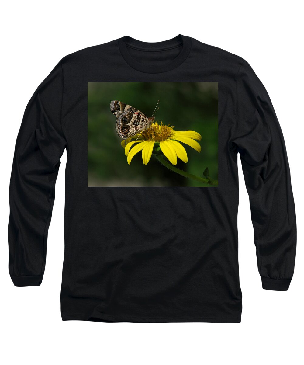 Nature Long Sleeve T-Shirt featuring the photograph American Lady by Peggy Urban