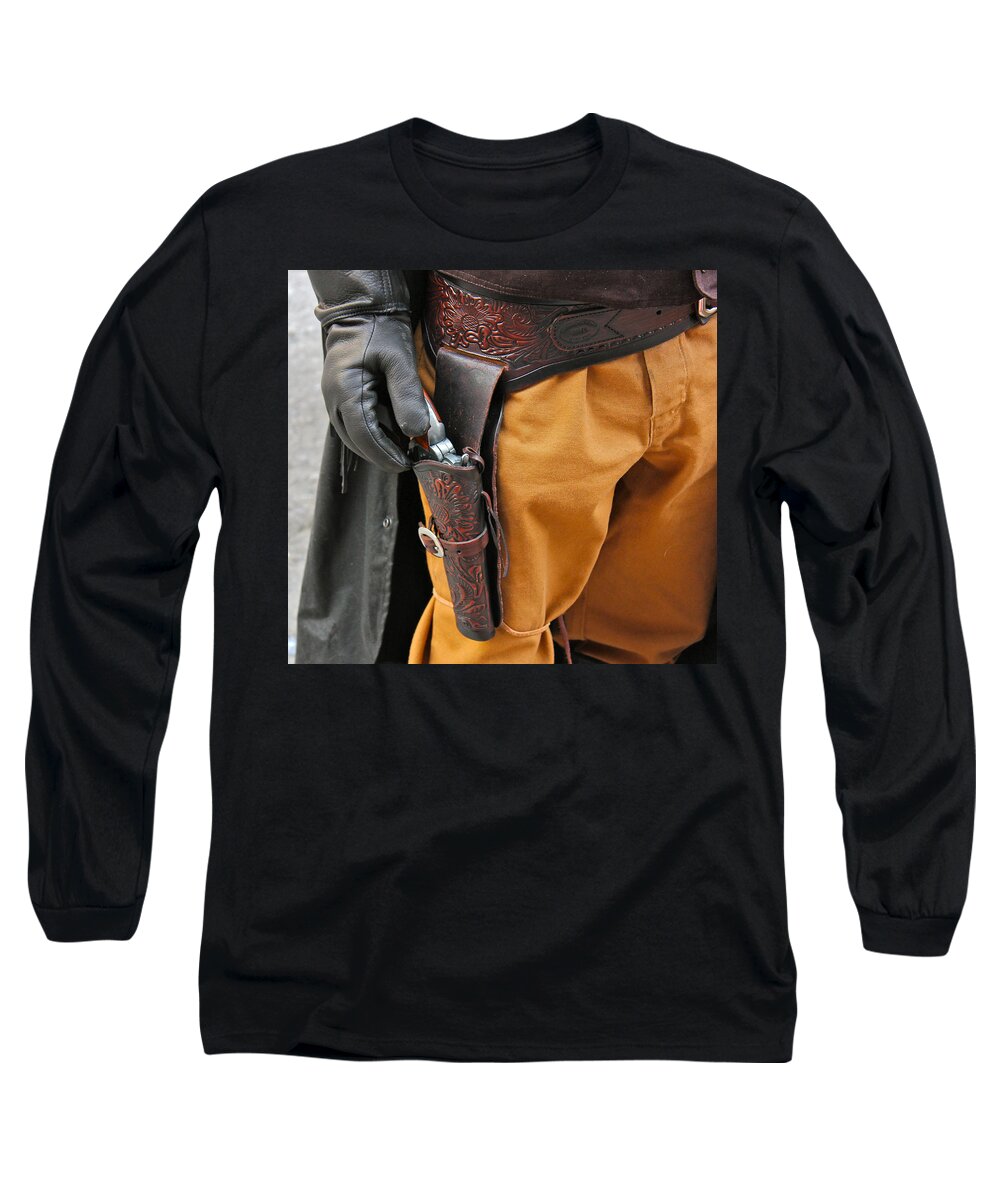 Gunfighter Photo Long Sleeve T-Shirt featuring the photograph At the Ready by Bill Owen