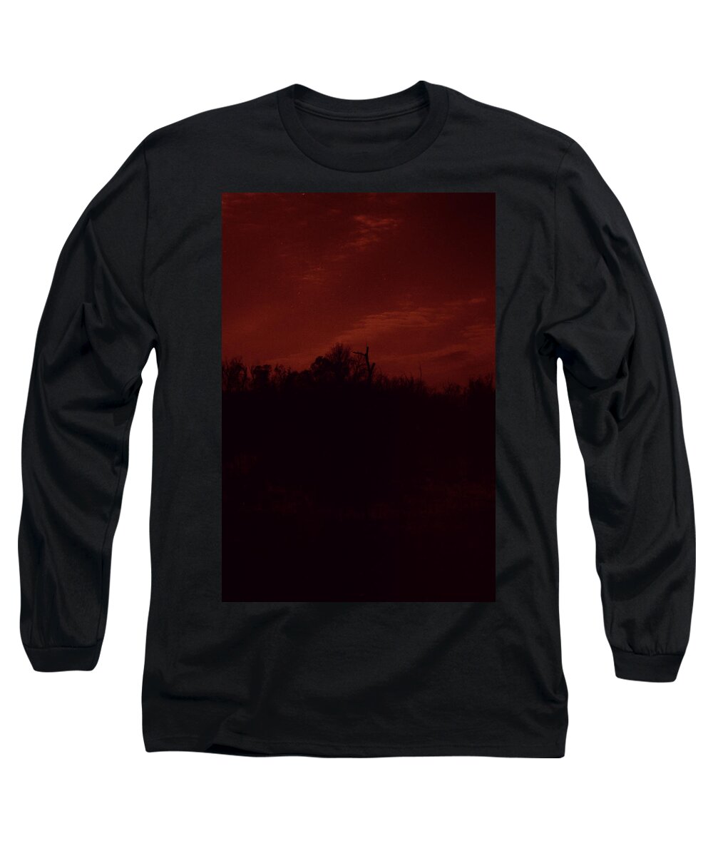 Louisiana Long Sleeve T-Shirt featuring the photograph Black Bayou 2 by Doug Duffey