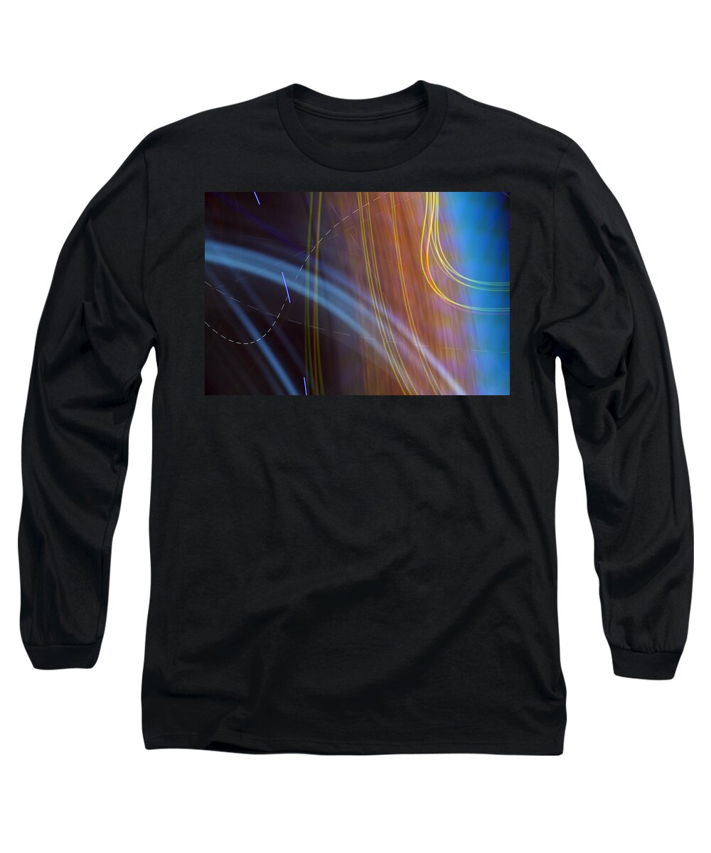 Blue Long Sleeve T-Shirt featuring the photograph Blue and Gold by Rob Travis