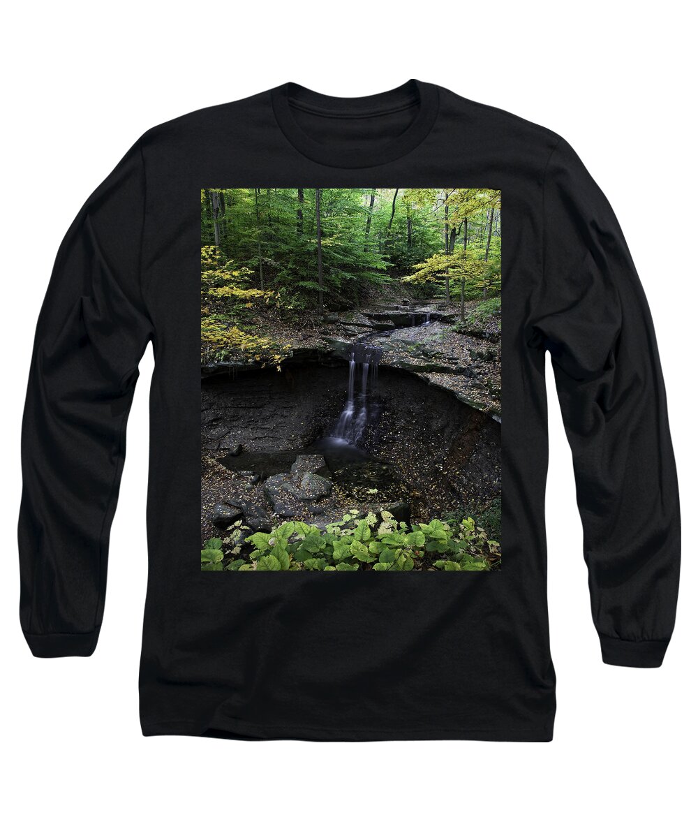 Waterfalls Long Sleeve T-Shirt featuring the photograph Blue Hen Falls by Dale Kincaid