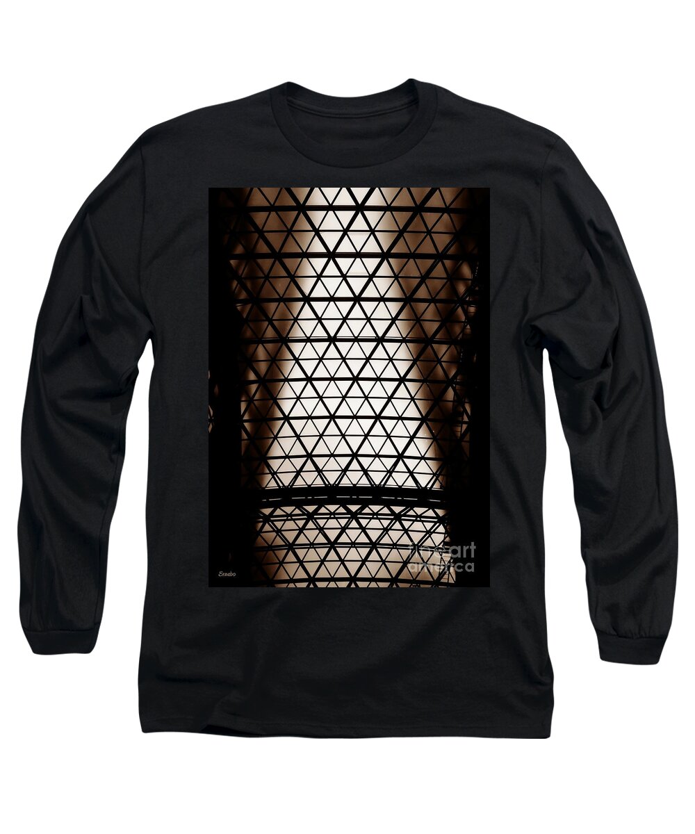 Ceiling Long Sleeve T-Shirt featuring the photograph Glass by Eena Bo