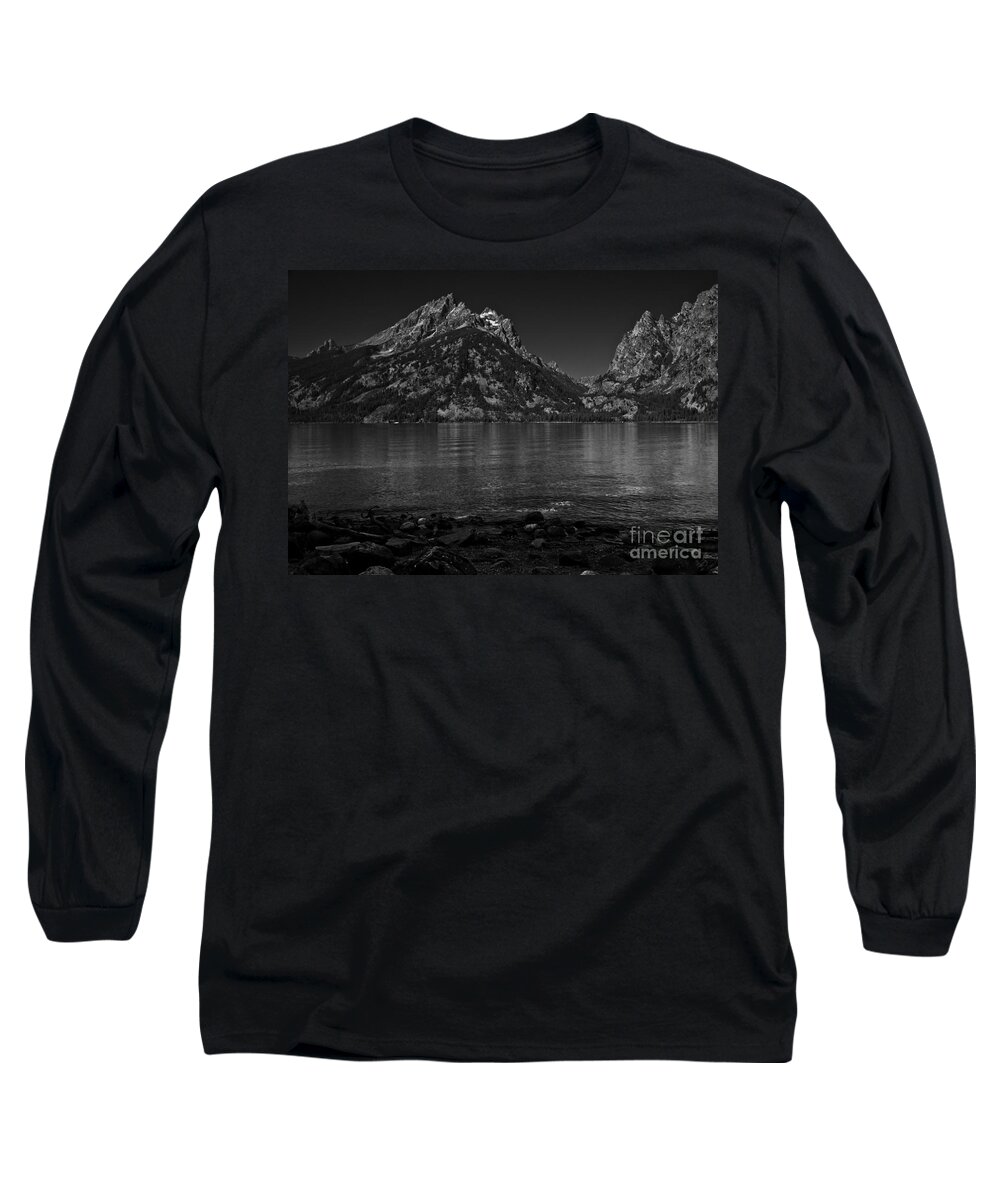 Grand Long Sleeve T-Shirt featuring the photograph Grand Teton National Park - Jenny Lake by Larry Carr