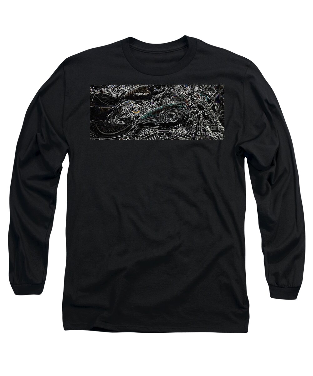 Harley Davidson Long Sleeve T-Shirt featuring the photograph Harley Davidson Style 2 by Anthony Wilkening