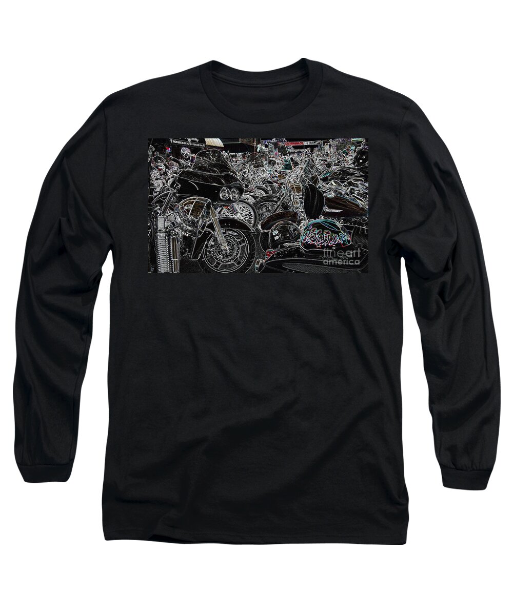 Sturgis Rally Long Sleeve T-Shirt featuring the photograph Head Peace by Anthony Wilkening