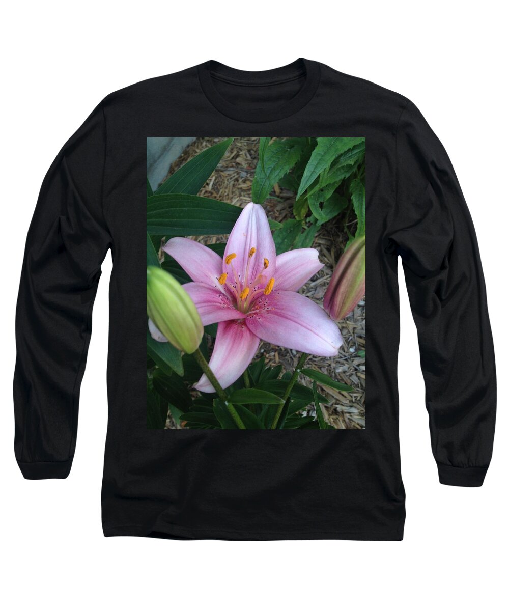 Flower Long Sleeve T-Shirt featuring the photograph Hidden Lilly by Joseph Yarbrough