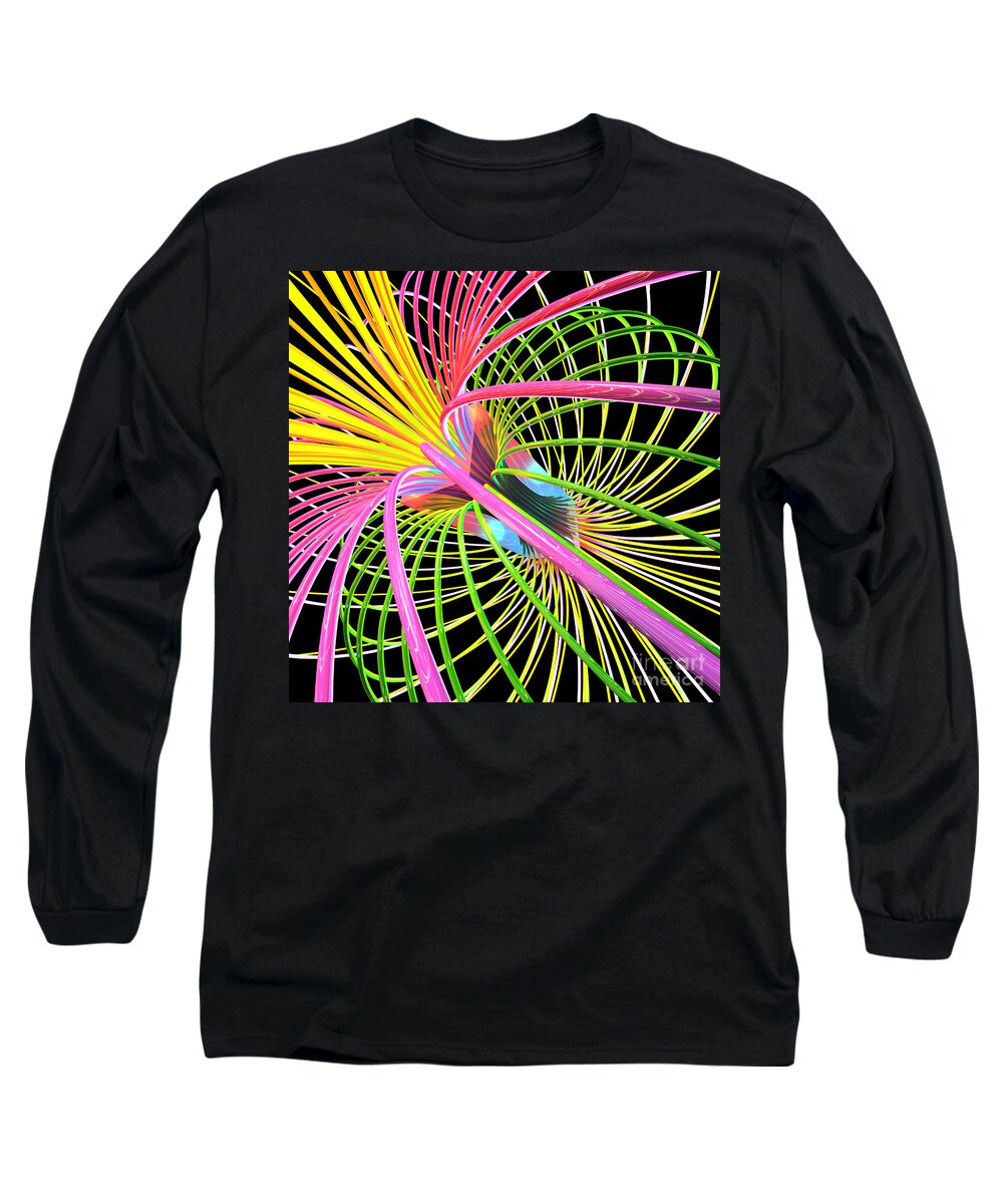 Attraction Long Sleeve T-Shirt featuring the digital art Magnetism 4 by Russell Kightley