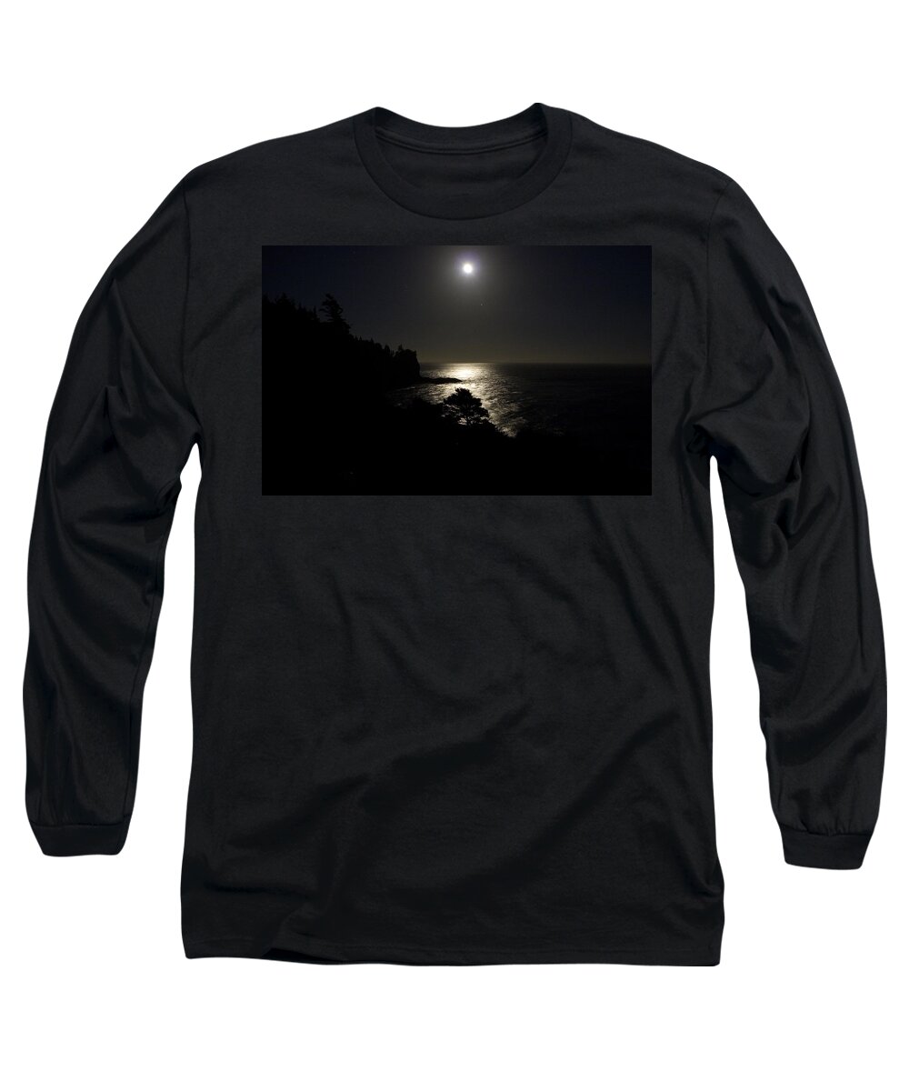 Canada Long Sleeve T-Shirt featuring the photograph Moon Over DOr by Brent L Ander