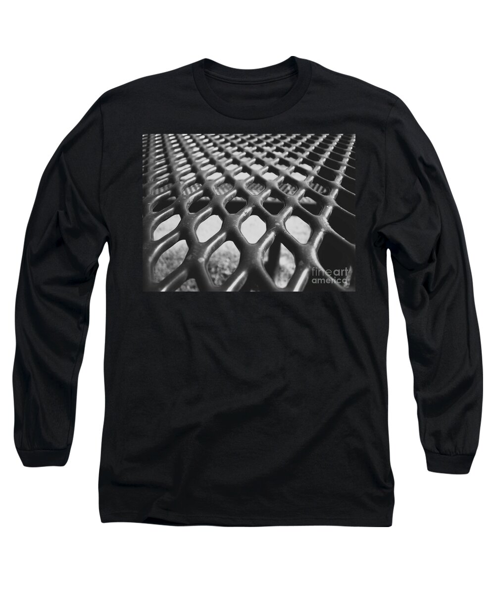 Black White Long Sleeve T-Shirt featuring the photograph Net by Andrea Anderegg
