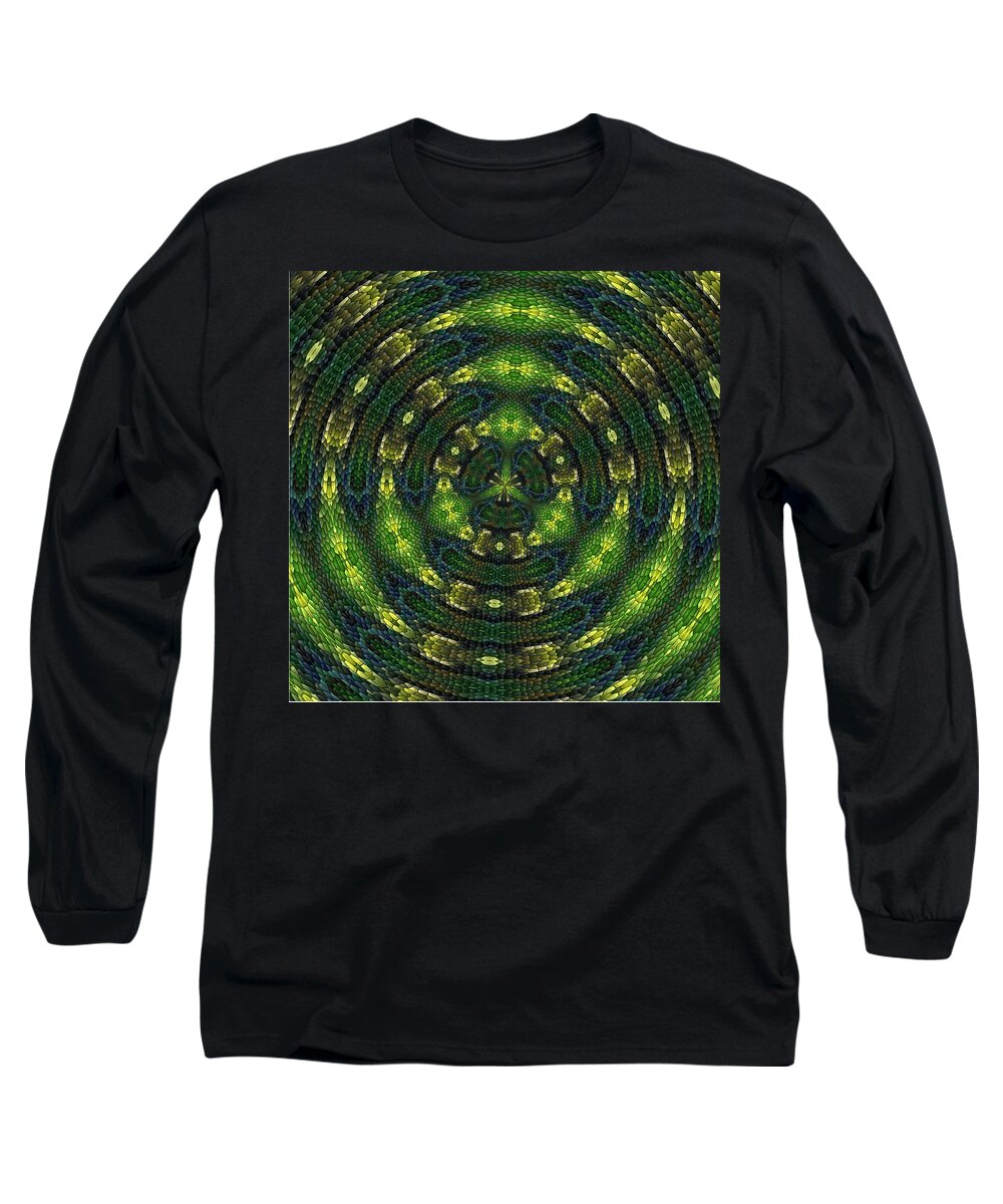 Green Long Sleeve T-Shirt featuring the digital art Pond Perfect by Alec Drake