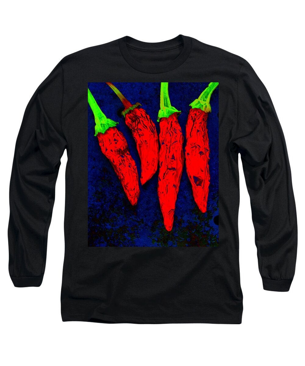 Chili Long Sleeve T-Shirt featuring the photograph Red Hot Chili by Stephen Anderson