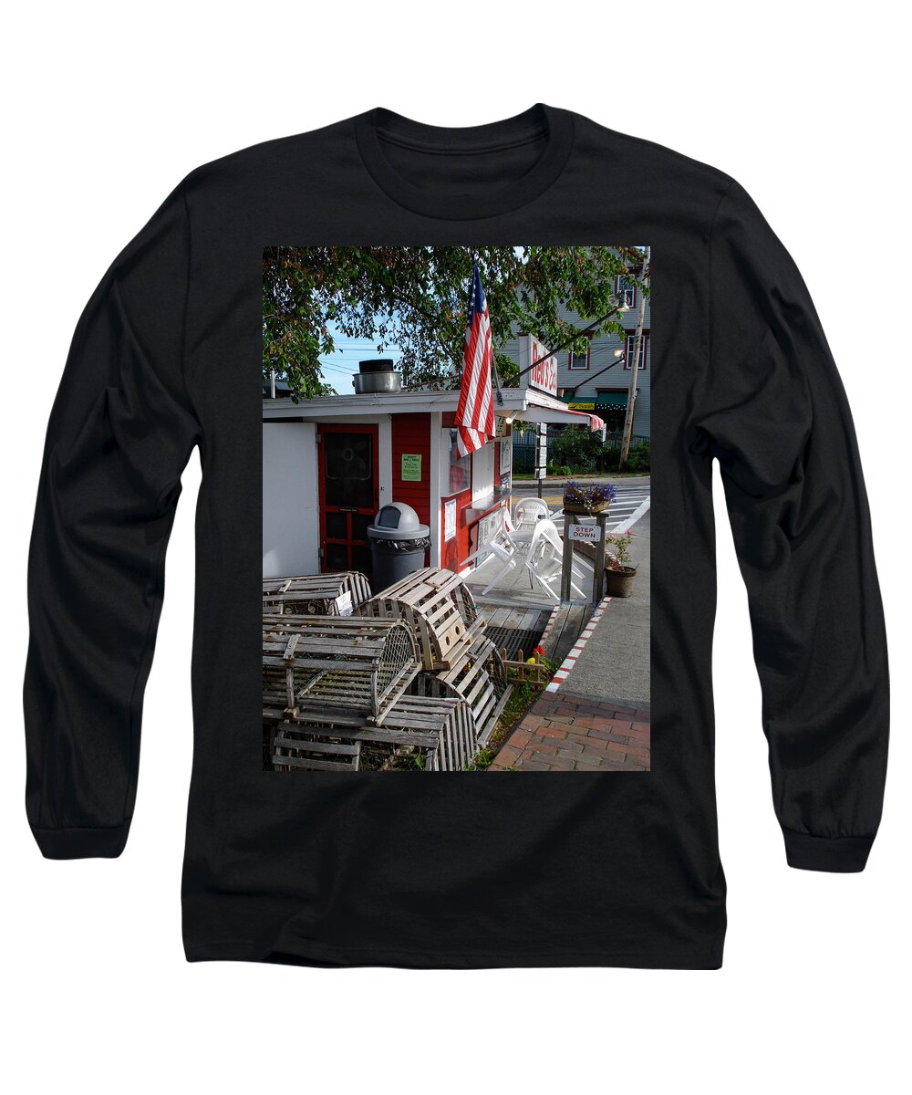 Maine Long Sleeve T-Shirt featuring the photograph Red's Pots by Al Griffin