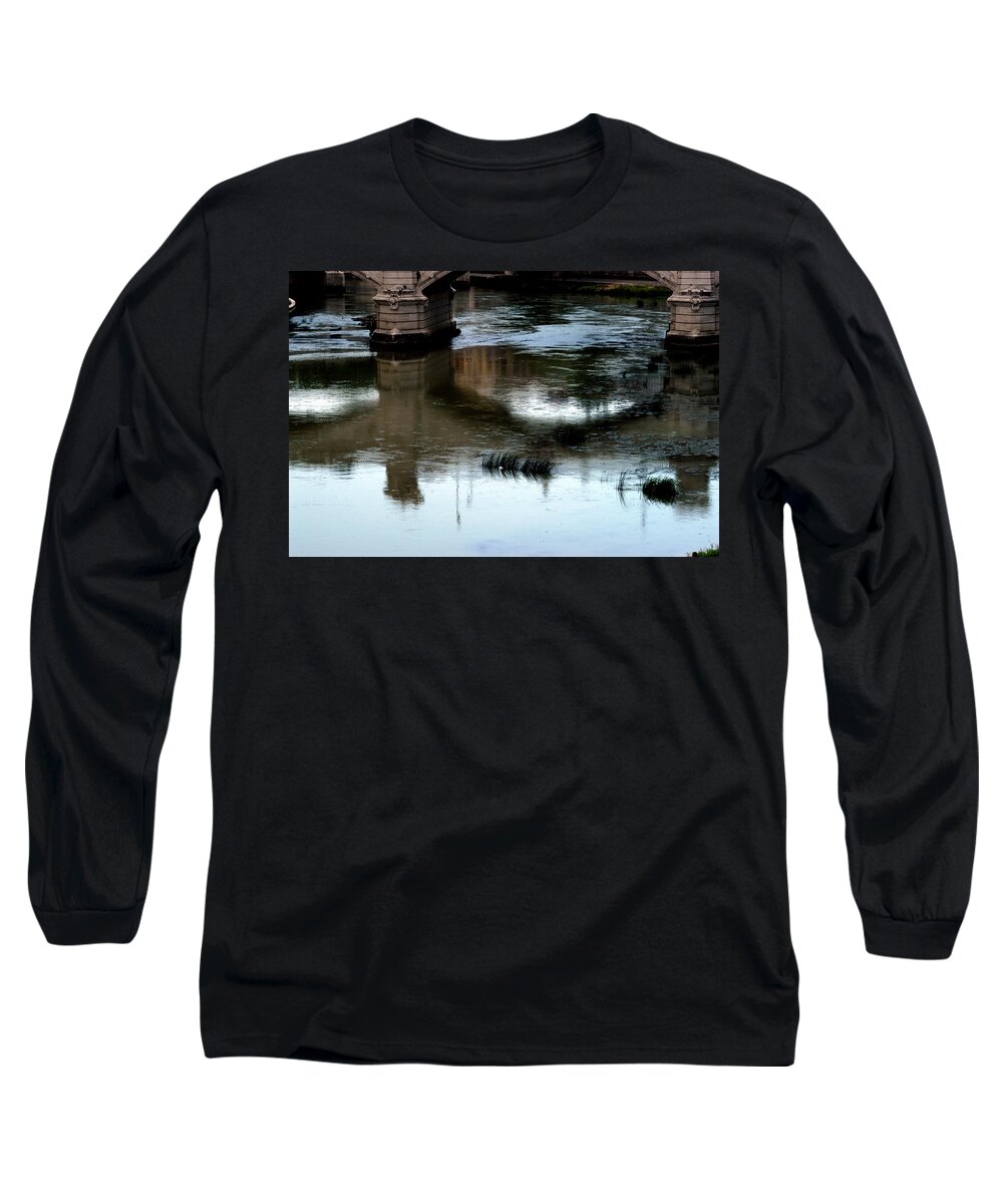 Italy Long Sleeve T-Shirt featuring the photograph Reflection Tevere by Joseph Yarbrough
