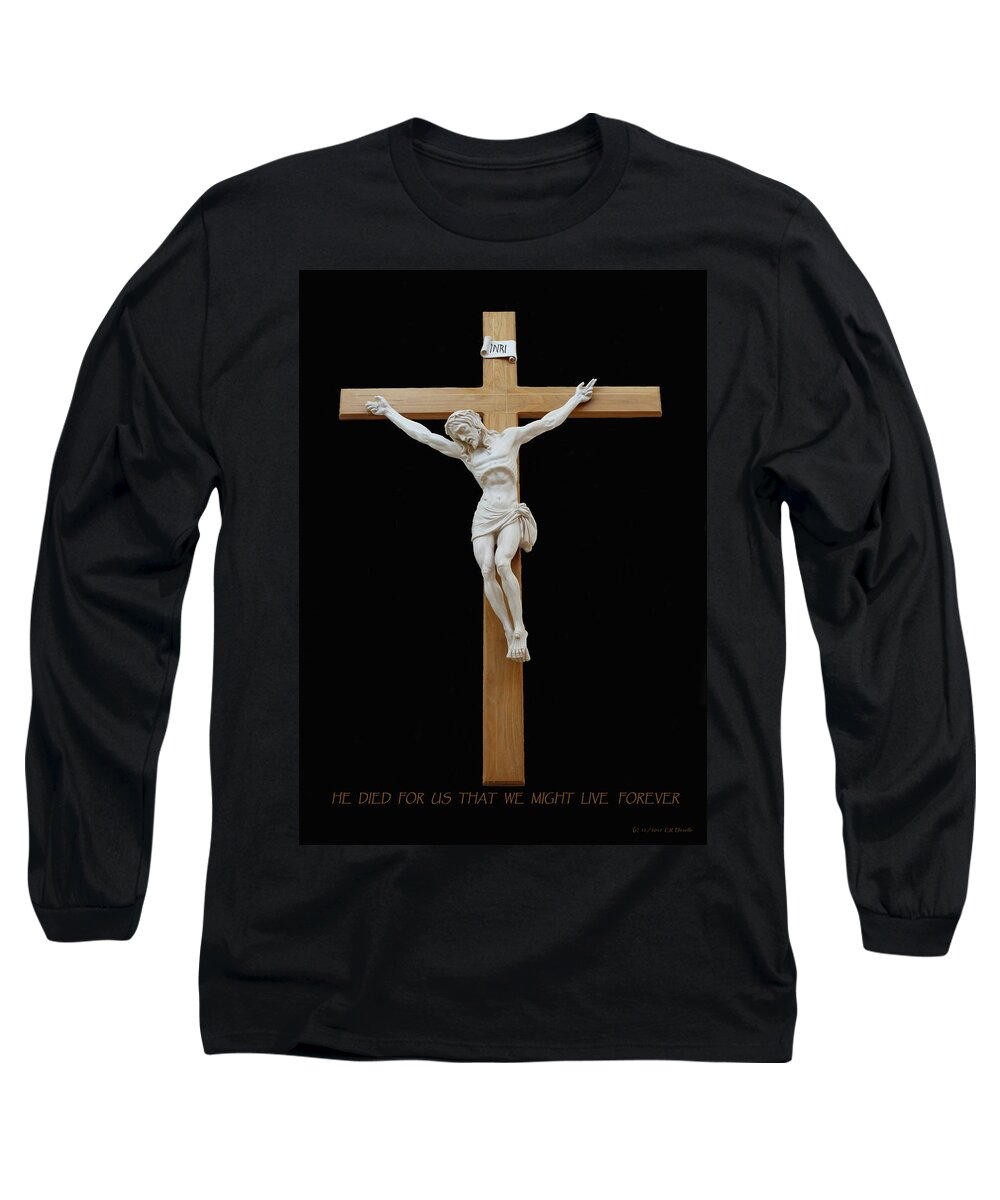 Jesus Long Sleeve T-Shirt featuring the photograph Sjncc Crucifix 1 Two K Eleven by Carl Deaville