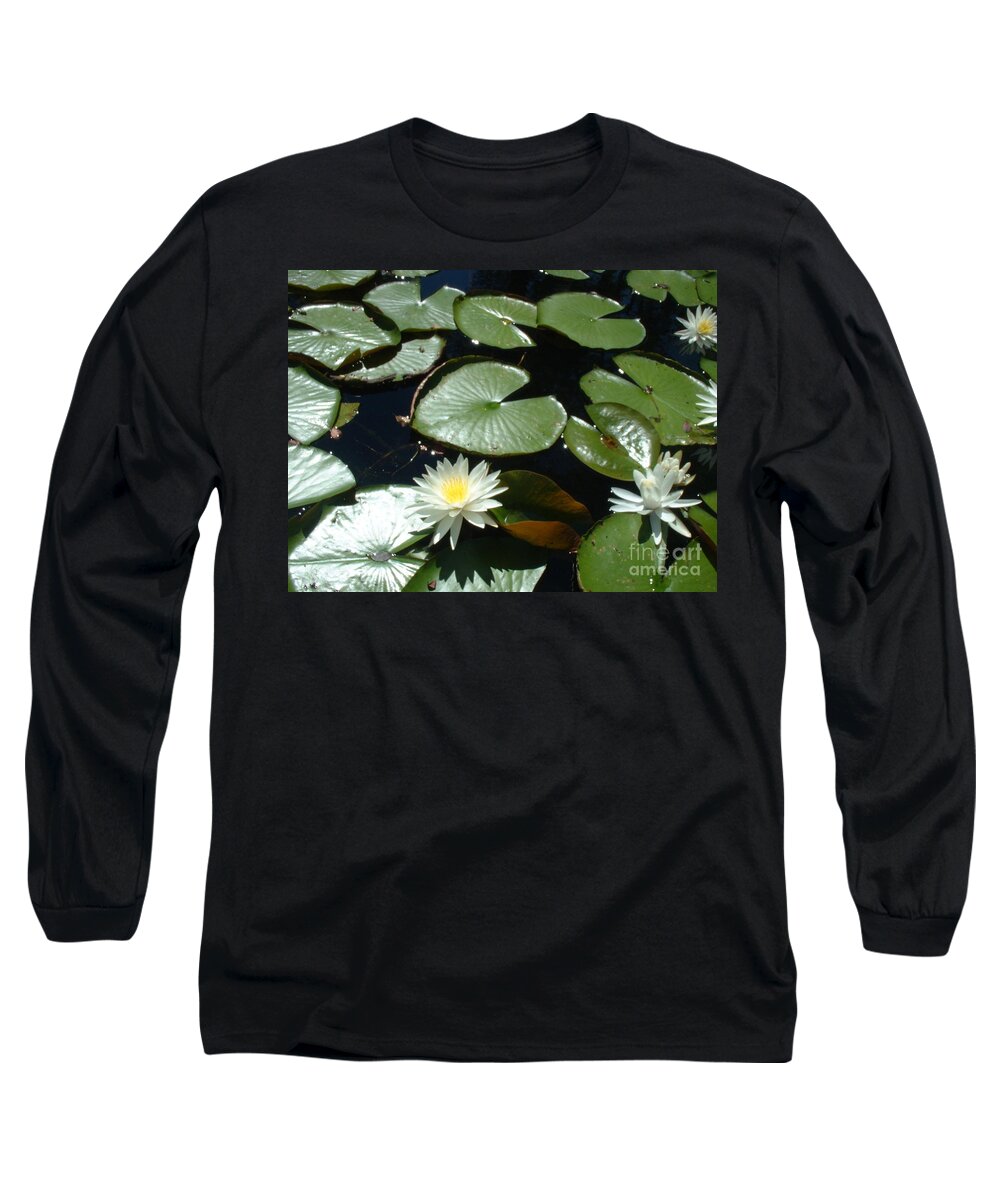 Lilly Pad Long Sleeve T-Shirt featuring the photograph Sun Lovers by Mark Robbins