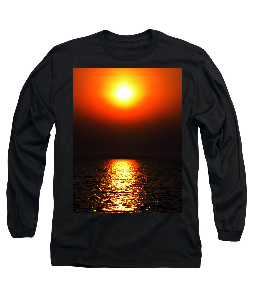 Coletteguggenheim Long Sleeve T-Shirt featuring the photograph sunset Santorini Greece by Colette V Hera Guggenheim