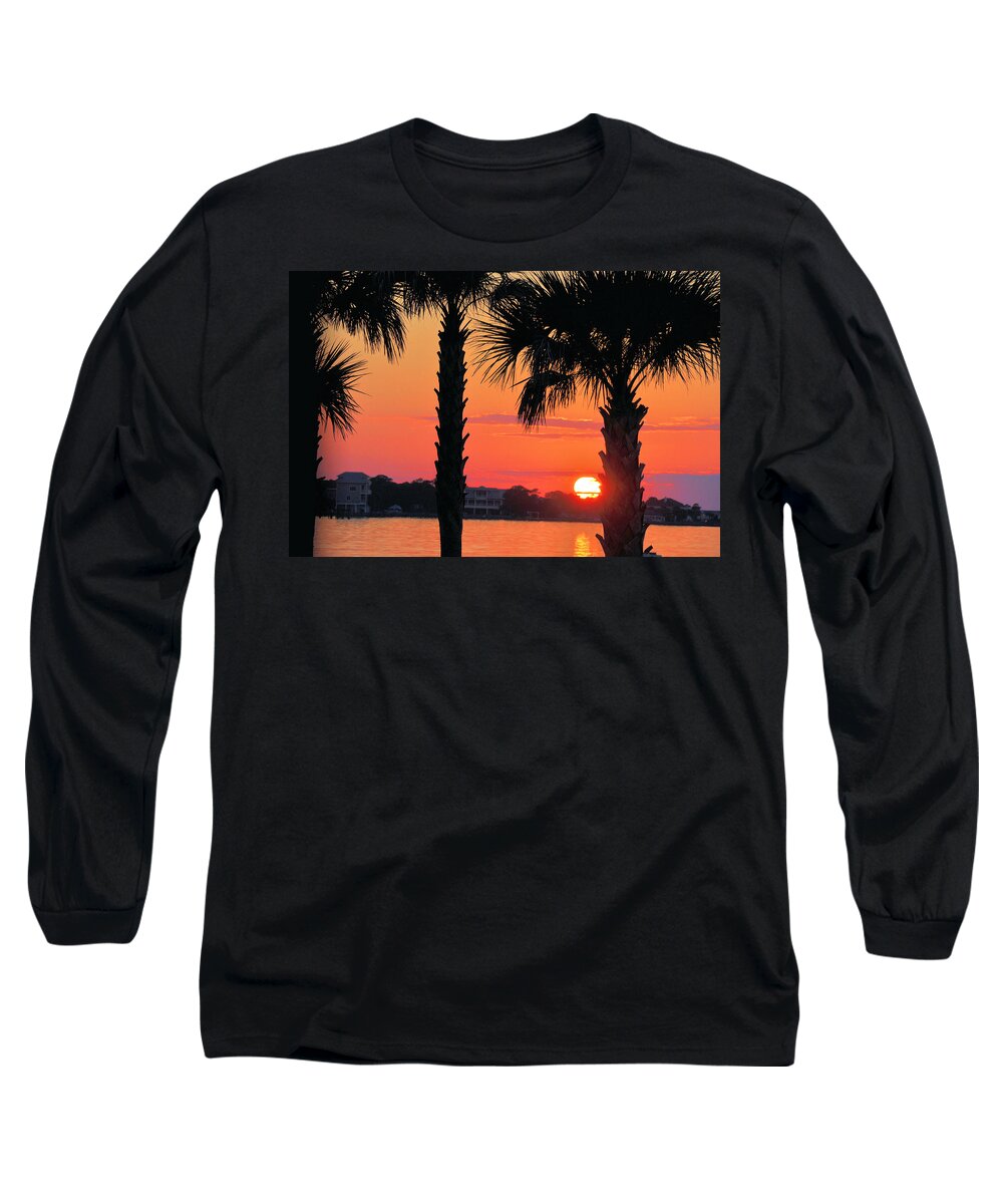 Seascapes Long Sleeve T-Shirt featuring the photograph Tangerine Dream by Jan Amiss Photography