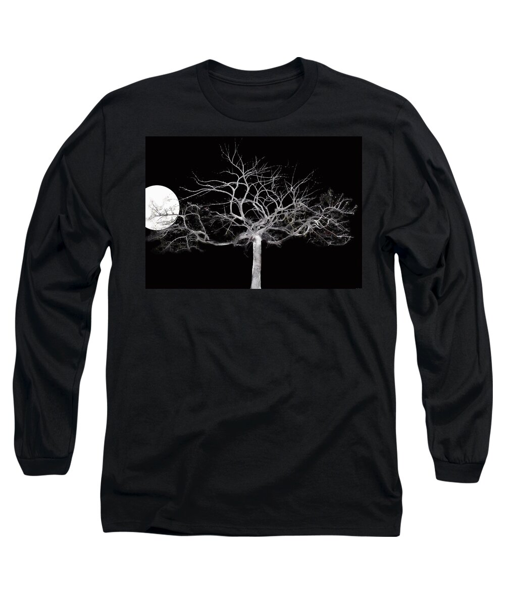 Tree Long Sleeve T-Shirt featuring the photograph You Hung the Moon by Gray Artus