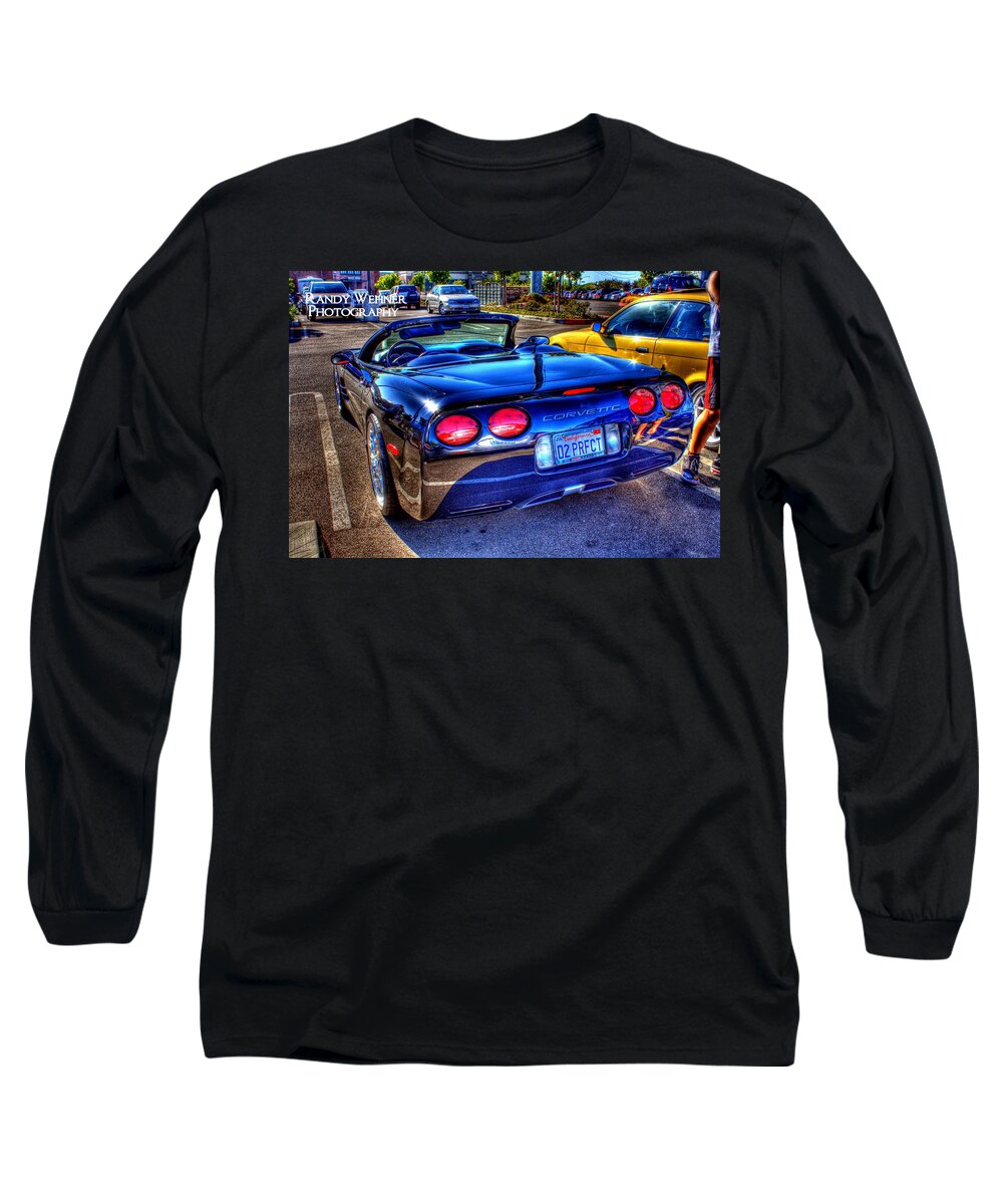 Hdr Long Sleeve T-Shirt featuring the photograph 02 Perfect Vette by Randy Wehner