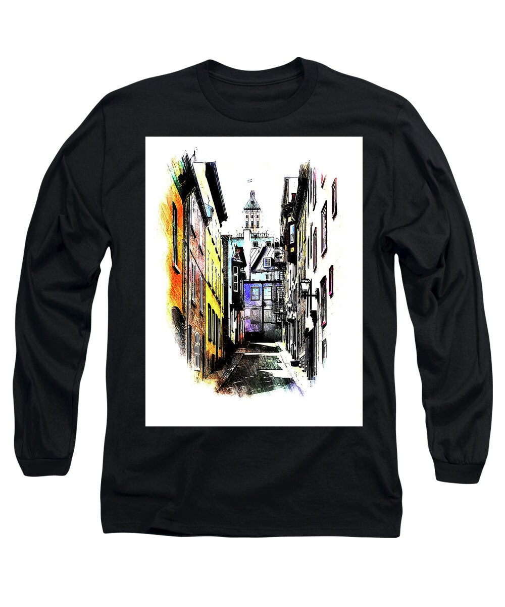 Cityscape Long Sleeve T-Shirt featuring the photograph 0410 by Burney Lieberman