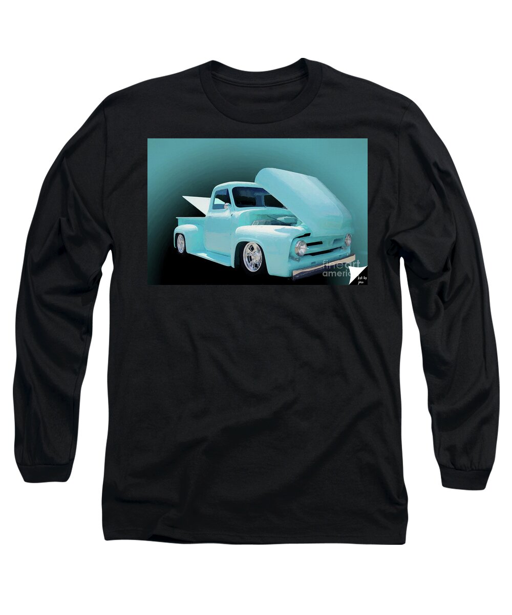 Truck Long Sleeve T-Shirt featuring the photograph Baby Blue 2 #1 by Jim Hatch