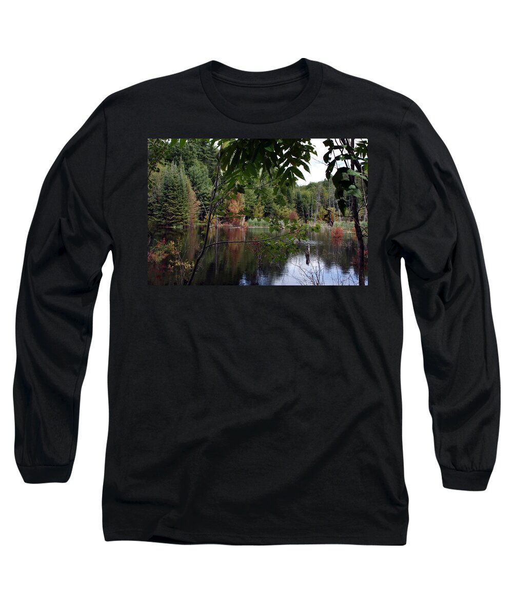 Landscape Long Sleeve T-Shirt featuring the photograph Blueberry Mountain #2 by Pat Purdy